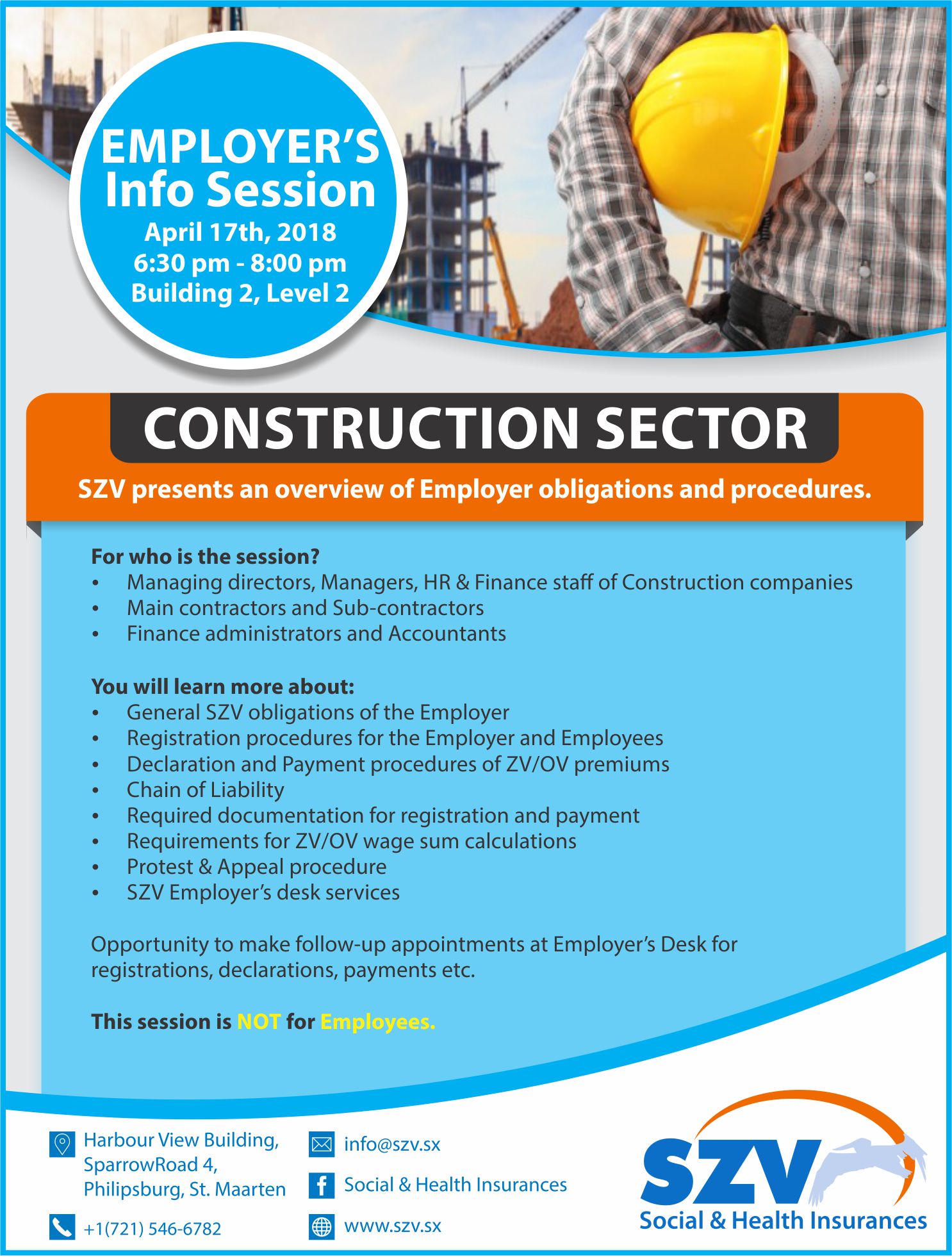 Invitation Information session - Construction sector